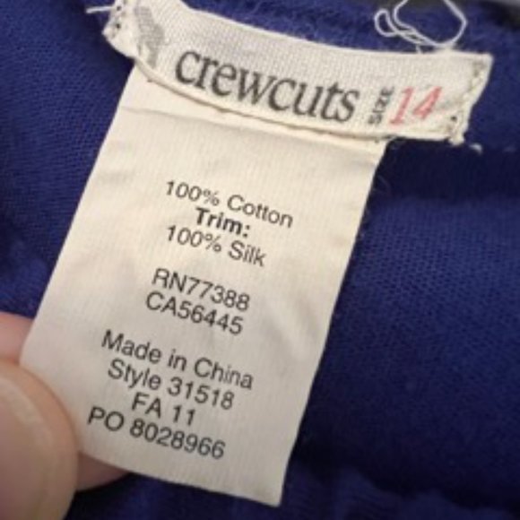 Crewcuts size 14 purple ruffled dress - Picture 3 of 3